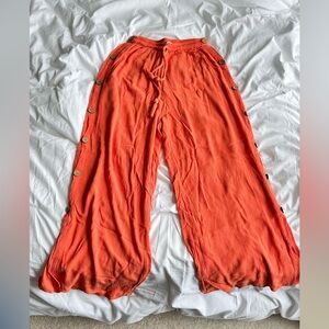 Olivaceous Linen Beach Pants